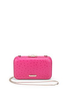 Rebecca Minkoff Ostrich Embossed Minaudiere - Lyst