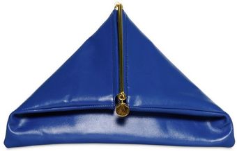 Simone Rainer Triangular Leather Clutch - Lyst