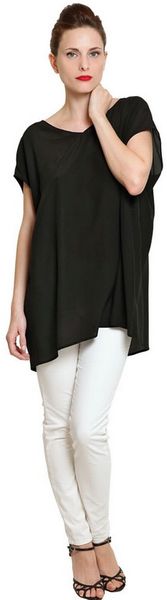 Space Crepe De Chine Top - Lyst