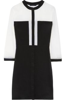 Tibi Silk Crepe De Chine and Chiffon Dress - Lyst