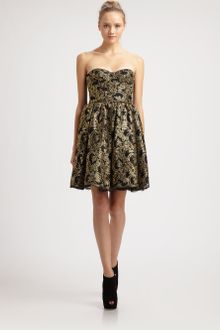 Alice + Olivia Caryn Bustier Dress - Lyst