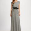 Alice + Olivia Luca Belted Maxi Dress in Gray (grey) - Lyst