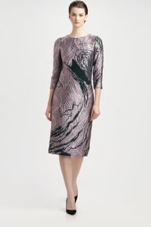 Carolina Herrera Jacquard Dress - Lyst