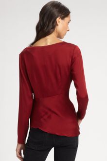 Catherine Malandrino Knot Blouse - Lyst