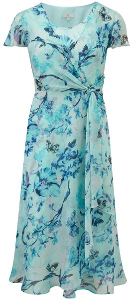 Cc Sea Breeze Butterfly Floral Print Dress - Lyst