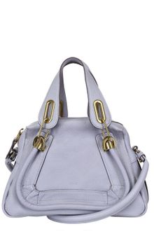 Chloé Mini Paraty Grained Leather Top Handle - Lyst