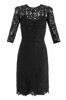 Long Sleeve Black Lace Dress on Dolce Gabbana Long Sleeve Lace Dress In Black Lyst