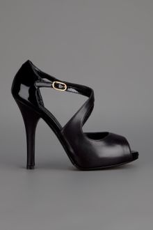 Dolce & Gabbana Peep Toe High Heel Pump - Lyst