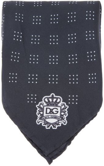 Dolce & Gabbana Printed Silk Pocket Square - Lyst