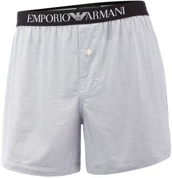 Emporio Armani Woven Mix Boxers - Lyst
