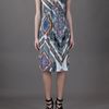 Etro Paisley Print Ruffle Dress in Multicolor (multi) - Lyst