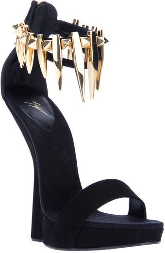 Giuseppe Zanotti Concave Wedge Sandal - Lyst