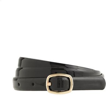 J.Crew Skinny Patent Belt - Lyst