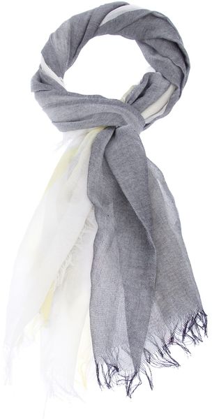 Jil Sander Striped Scarf - Lyst