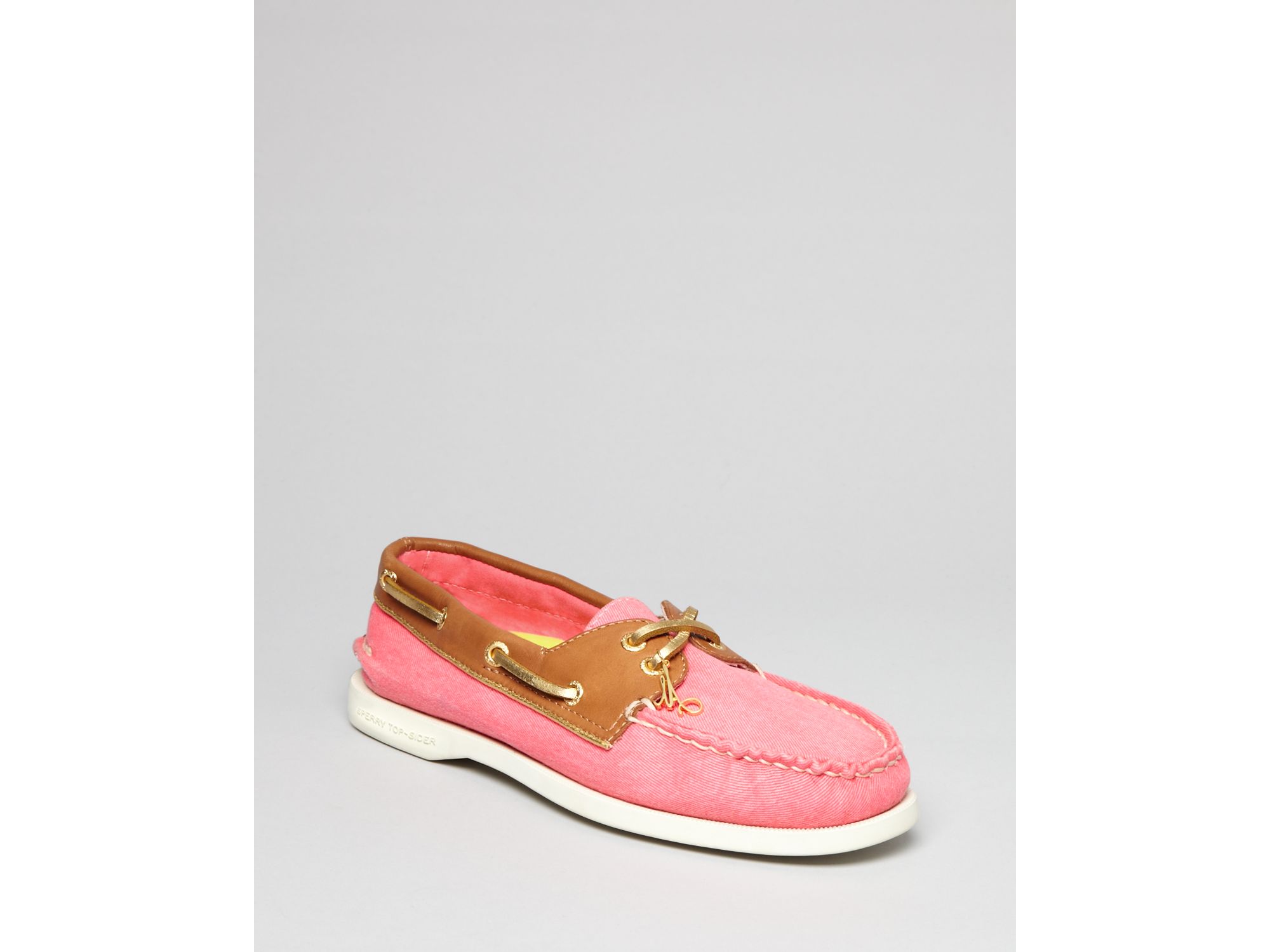 Sperry Topsider Boat Shoes in Pink (pink cognac) Lyst