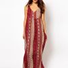 Mink Pink Maya Scarf Print Beach Maxi Dress in Red (scarfprint) - Lyst
