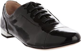 Miu Miu Plated Heel Oxford - Lyst