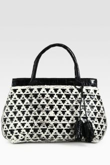 Nancy Gonzalez Crocodile Python Laser Cut Tote - Lyst