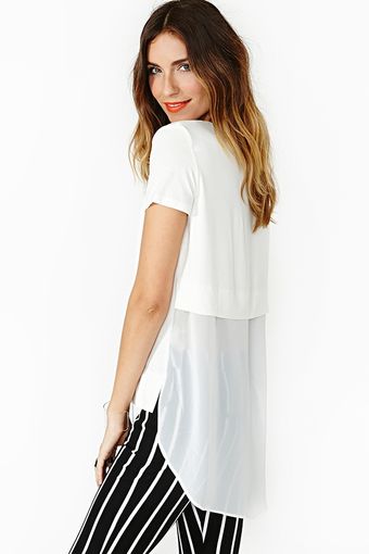 Nasty Gal Float On Tee White - Lyst