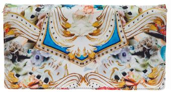 Roberto Cavalli Small Baroque Pochette Clutch - Lyst
