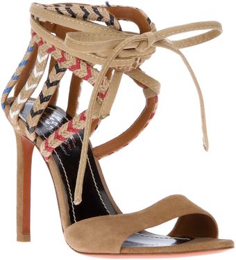 Santoni Cut Out Sandal - Lyst