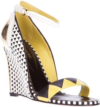 Sergio Rossi Wedge Sandals - Lyst