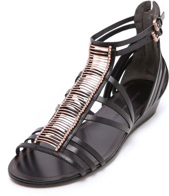 Sigerson Morrison Tiffany Wedge Sandals - Lyst