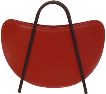 Steven Harkin Red Mew Free Standing Handbag with Aluminium Han - Lyst
