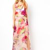 Ted Baker Twist Back Maxi Cover Up in Multicolor (multifloral) - Lyst