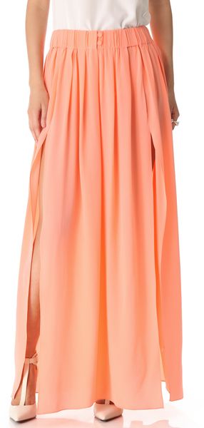 Thakoon Addition Slit Front Maxi Skirt - Lyst