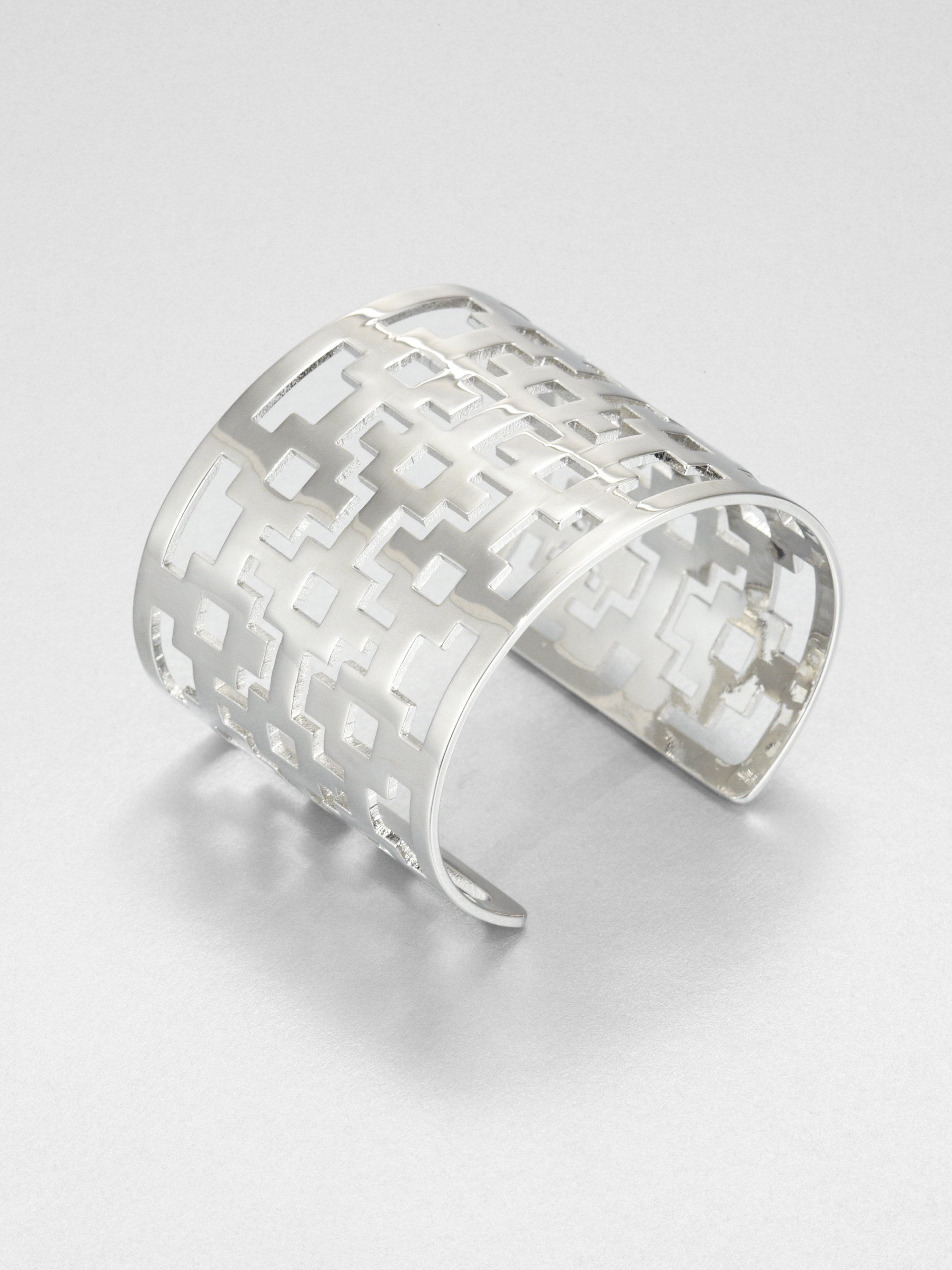 Tory Burch Openwork Bracelet in Silver (tory silver) Lyst