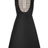 Valentino Black Embroidered Cottonsilk Dress in Black - Lyst
