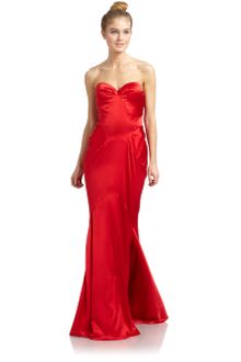 Z Spoke by Zac Posen Satin Sweetheart Mermaid Gown - Lyst