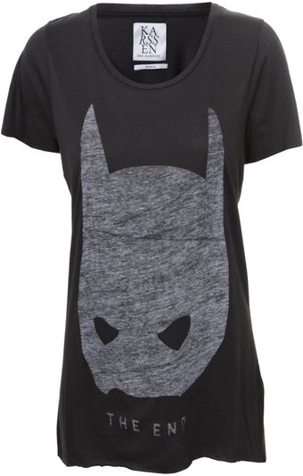 Zoe Karssen Oversized The End Tshirt Pirate Black - Lyst