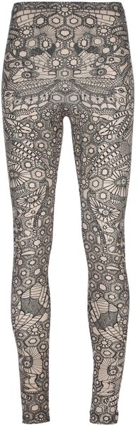 Alexander McQueen Printed Legging - Lyst
