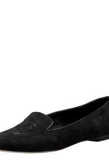 Alexander McQueen Sequinned Skull Slip-On - Lyst