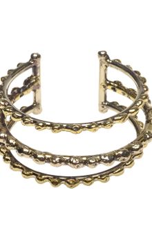 Anndra Neen Brass Bar Cuff with Ball Details - Lyst