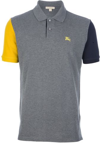 Burberry Brit Colour Block Polo Shirt - Lyst