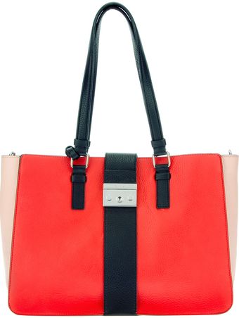 Calvin Klein Colour Block Shoulder Bag - Lyst