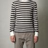 Dolce & Gabbana Rawedge Stripe Top in Black for Men (cream) - Lyst