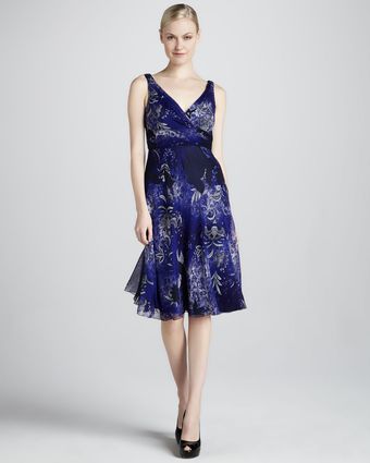 Elie Tahari Reilla Chiffon Dress - Lyst