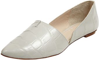 Elizabeth And James Merri Croc Embossed Dorsay Flats - Lyst