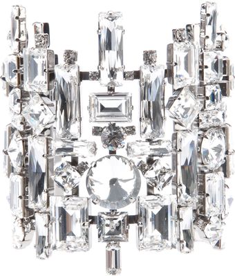 Giuseppe Zanotti Cut Crystal Cuff - Lyst
