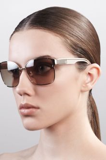Givenchy Square Metal Sunglasses Shiny Gold - Lyst