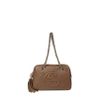 Gucci Soho Leather Shoulder Chain Bag in Brown (black) - Lyst