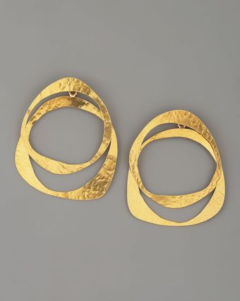 Herve Van Der Straeten Circle Earrings - Lyst