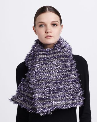 Marc Jacobs Tinselstriped Tweed Scarf Lil - Lyst