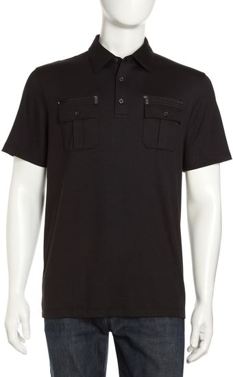 Michael Kors Zip Pocket Polo Shirt - Lyst
