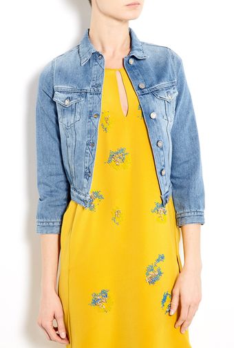 MiH Jeans Denny Shrunken Classic Denim Jacket - Lyst