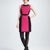 Milly Olivia Belted Dress Fuchsia in Pink (fuchsia) - Lyst